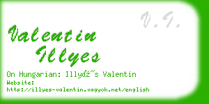 valentin illyes business card